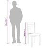 vidaXL Eetkamerstoelen 2 st massief hout rubber wit