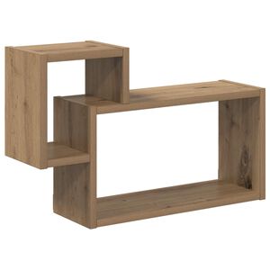 vidaXL Wandplank Muurmontage Artisanaal eiken 55 x 15 x 35 cm