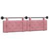 vidaXL Hangend hoofdbord Roze Fluweel