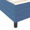 vidaXL Boxspringbed Blauw en Wit 90 x 200 cm Katoen Stof