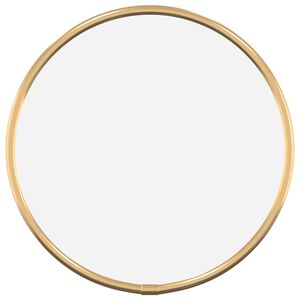 vidaXL Wandspiegel rond &Oslash;20 cm goudkleurig
