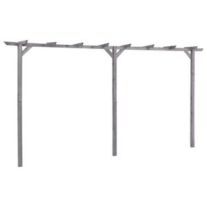 vidaXL Pergola 400x40x205 cm ge&iuml;mpregneerd grenenhout grijs