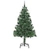 vidaXL Kerstboom met 300 LED met standaard Groen 210 cm PVC