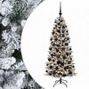 vidaXL Kunstkerstboom met kerstbal 240 cm 300 LED's Warmwit PVC en PE