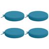 vidaXL 4-Piece Zitkussens SOEST 4 st 100% Polyester Lichtblauw