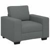 vidaXL Fauteuil 60 cm stof donkergrijs