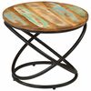 vidaXL Salontafel &Oslash;50x40 cm massief gerecycled hout en staal