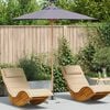 vidaXL Tuinparasol Donkergrijs &Oslash; 270 x 260 cm Bamboe