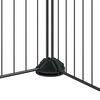 vidaXL Huisdierenkooi met deur 20 panelen 35x35 cm staal zwart