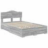 vidaXL Bedframe met hoofdeinde Grijs Sonoma 120 x 190 cm Bewerkt hout