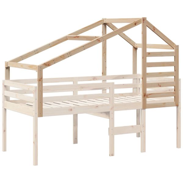vidaXL Kinderbedhuisje 188x97x113 cm massief grenenhout