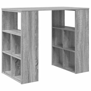 vidaXL Bureau Grijs Sonoma Bewerkt hout 90 x 50 x 75 cm