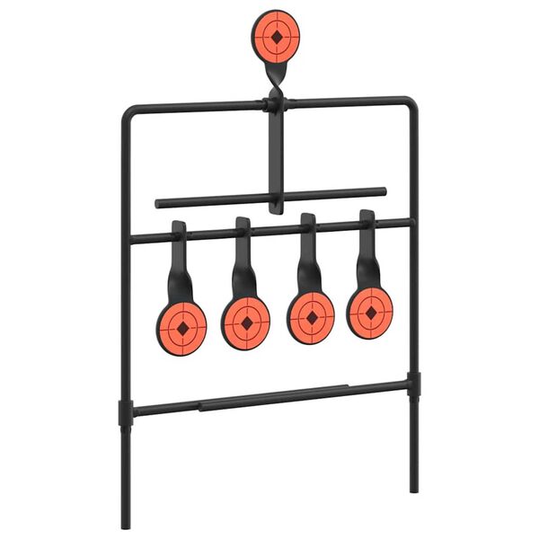 vidaXL Terugstellend Doel Zwart 40 x 34 x 53 cm Staal