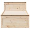 vidaXL Bedframe zonder matras met hoofdbord grenenhout 90x200 cm