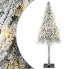 vidaXL Kerstboom met 300 LED met standaard Wit 210 cm PE en staal