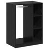 vidaXL Kledingkast Zwart eiken 77 x 48 x 102 cm Bewerkt hout