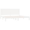vidaXL Bedframe massief hout wit 180x200 cm