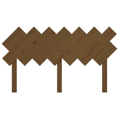 vidaXL Hoofdbord 151,5x3x81 cm massief grenenhout honingbruin