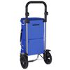 vidaXL Winkel trolley Blauw 36,5 x 46,5 x 100,5 cm Oxford stof