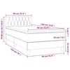 vidaXL Boxspring met matras fluweel donkergroen 90x190 cm