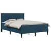 vidaXL Bedframe met matras met hoofdeinde Blauw 140 x 190 cm Fluweel