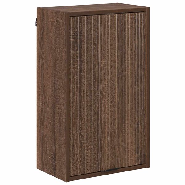 vidaXL Badkamer Kast Wandgemonteerd Bruin Eiken 39 x 23,5 x 65 cm