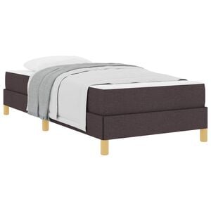 vidaXL Boxspringbed met matras Donkerbruin 80 x 200 cm Stof