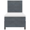 vidaXL Boxspringbed met matras Donkergrijs 90 x 190 cm Stof