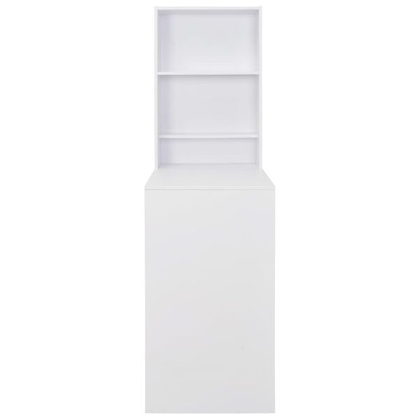 vidaXL Bartafel met kast 115x59x200 cm wit