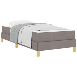 vidaXL Boxspringbed met matras Taupe 80 x 200 cm Stof