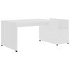 vidaXL Salontafel 90x45x35 cm bewerkt hout wit