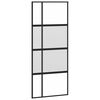 vidaXL Schuifdeur met beslag 90x205 cm gehard glas en aluminium