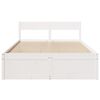 vidaXL Bedframe zonder matras massief grenenhout wit 135x190 cm