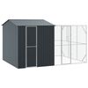 vidaXL Vogelkooi Antraciet 425 x 304 x 247 cm Gegalvaniseerd staal