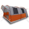 vidaXL Autotent 4-persoons waterdicht grijs en oranje