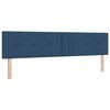 vidaXL Boxspringbed met matras met matras Blauw 200 x 200 cm Stof