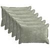 vidaXL Kussensloop 6 st HOUTEN Groen 40 x 60 cm Chenille Stof