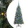 vidaXL Kunstkerstboom Groen 120 cm PVC en Plastic en Staal