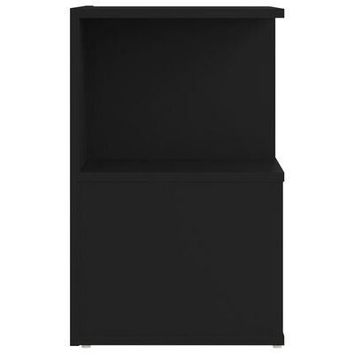 vidaXL Nachtkastje 35x35x55 cm spaanplaat zwart