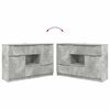 vidaXL Dressoir met lade Beton Grijs 100 x 30 x 65,6 Bewerkt hout