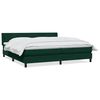 vidaXL Boxspring met matras fluweel donkergroen 180x220 cm