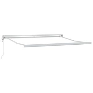 vidaXL Zijde Frame Wit 300 x 250 cm Aluminium
