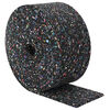 vidaXL Rubbergranulaatrol Zwart 1000 x 12 x 0,6 cm Rubber