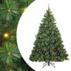 vidaXL Kunstkerstboom met 300 LED met standaard Groen 240 cm PE en PVC