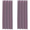 vidaXL Gordijnen voile met doorvoertules 2 st paars 140x260 cm