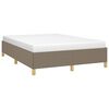 vidaXL Bedframe zonder matras stof taupe 140x190 cm