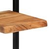 vidaXL Wandschappen 2 st 25x25x75 cm massief acaciahout en staal