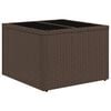 vidaXL 5-delige Loungeset met kussens poly rattan bruin