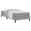 vidaXL Boxspringbed met matras Lichtgrijs 90 x 190 cm Stof