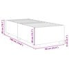 vidaXL Bedframe zonder matras 90x190 cm stof donkerbruin